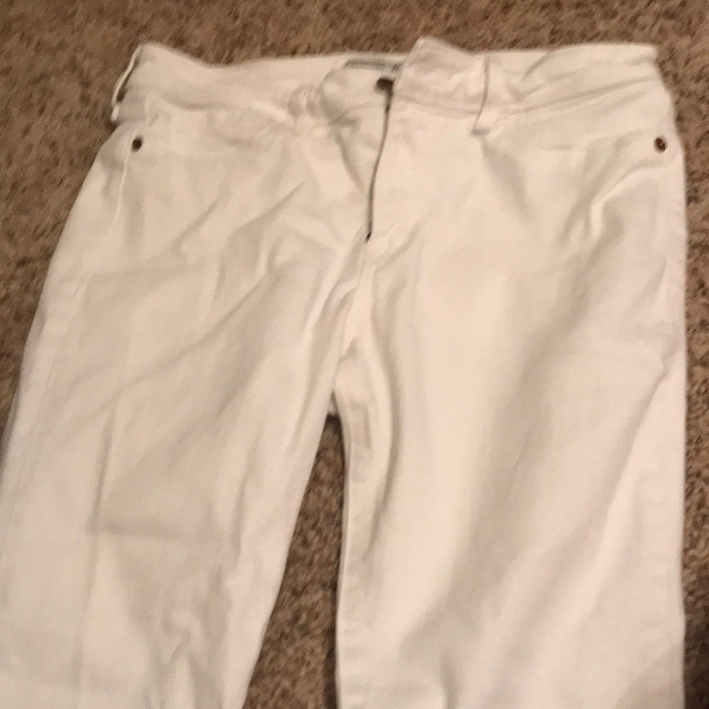 Abercrombie white jeans